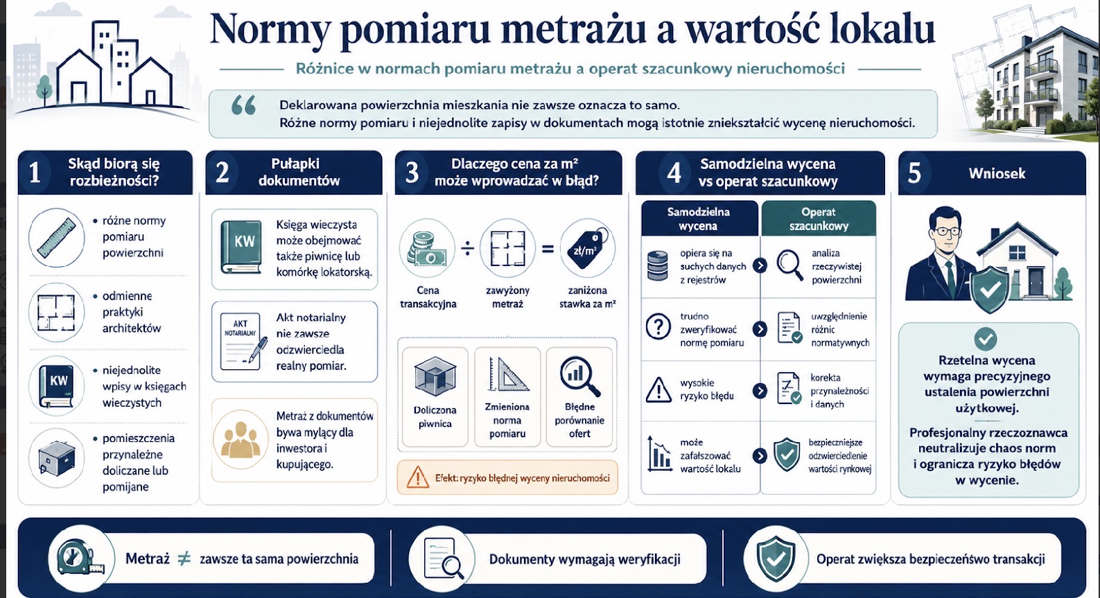 Normy pomiaru metrażu a wartość lokalu